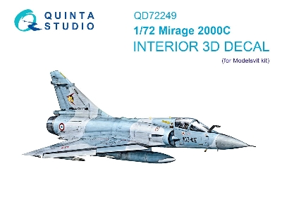 Dassault Mirage 2000 C - 3d-printed & Coloured Interior (For Modelsvit Kits) - zdjęcie 1
