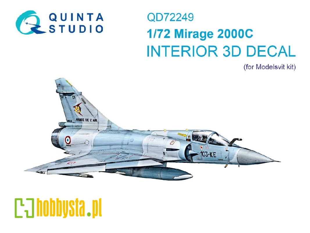 Dassault Mirage 2000 C - 3d-printed & Coloured Interior (For Modelsvit Kits) - zdjęcie 1