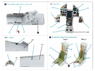 Dassault Mirage 2000 C - 3d-printed & Coloured Interior (For Modelsvit Kits) - zdjęcie 10