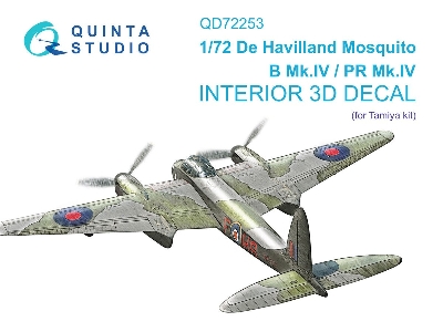 De Havilland Mosquito B Mk.Iv / Pr Mk.Iv - 3d-printed & Coloured Interior (For Tamiya Kits) - zdjęcie 1