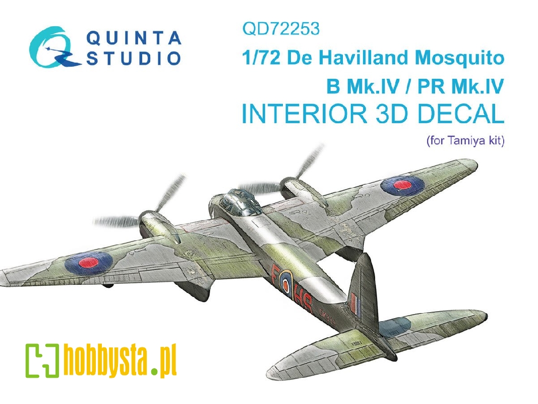 De Havilland Mosquito B Mk.Iv / Pr Mk.Iv - 3d-printed & Coloured Interior (For Tamiya Kits) - zdjęcie 1
