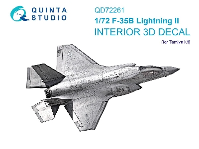 Lockheed Martin F-35 B Lightning Ii - 3d-printed & Coloured Interior (For Tamiya Kits) - zdjęcie 1