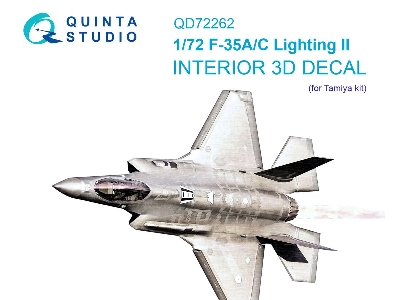 Lockheed Martin F-35 A/С Lightning Ii - 3d-printed & Coloured Interior (For Tamiya Kits) - zdjęcie 1