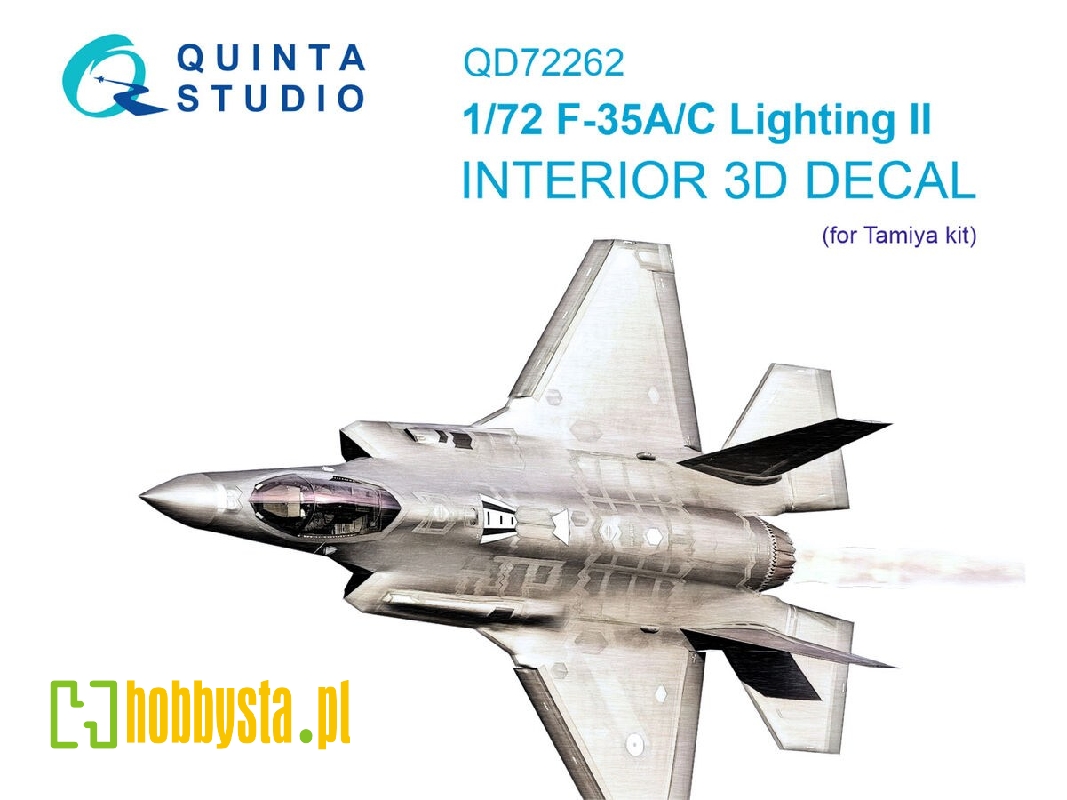 Lockheed Martin F-35 A/С Lightning Ii - 3d-printed & Coloured Interior (For Tamiya Kits) - zdjęcie 1