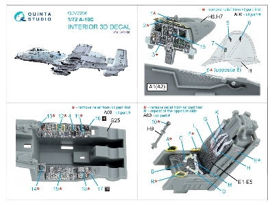 Fairchild A-10 C - 3d-printed & Coloured Interior (For Gwh Kits) - zdjęcie 3
