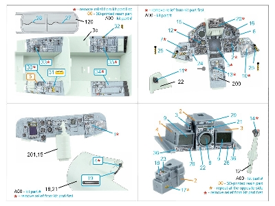Tornado Ecr German - 3d-printed & Coloured Interior On Decal Paper With 3d-printed Resin Parts (For Revell Kits / Small Version)