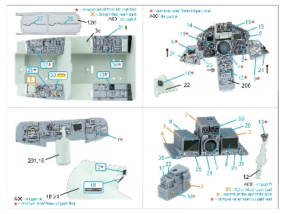 Tornado Gr.1 - 3d-printed & Coloured Interior On Decal Paper With 3d-printed Resin Parts (For Revell Kits / Small Version) - zdj