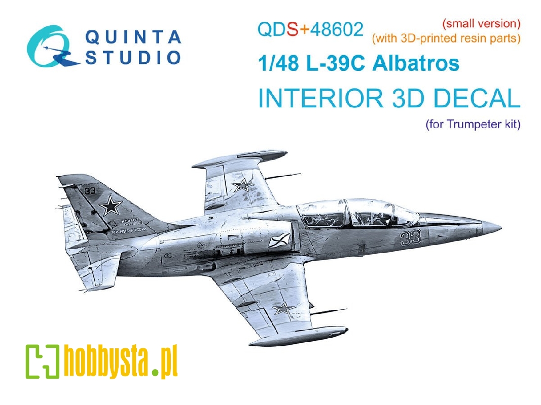 Aero L-39 C - 3d-printed & Coloured Interior Small Version With 3d-printed Resin Parts (For Trumpeter Kits) - zdjęcie 1