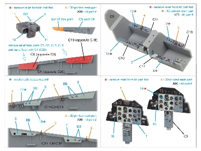 Aero L-39 C - 3d-printed & Coloured Interior Small Version With 3d-printed Resin Parts (For Trumpeter Kits) - zdjęcie 8