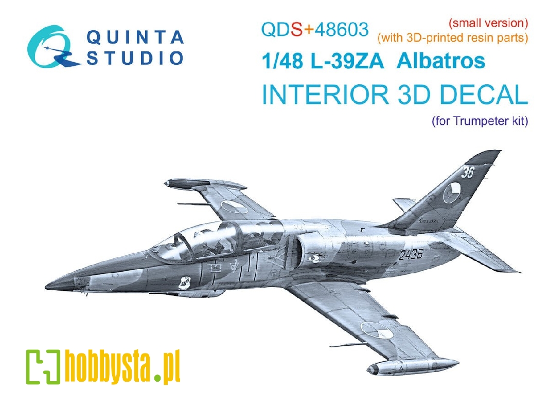 Aero L-39 Za - 3d-printed & Coloured Interior Small Version With 3d-printed Resin Parts (For Trumpeter Kits) - zdjęcie 1