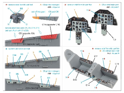 Aero L-39 Za - 3d-printed & Coloured Interior Small Version With 3d-printed Resin Parts (For Trumpeter Kits) - zdjęcie 8