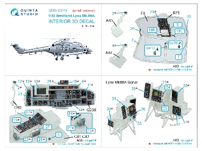 Westland Lynx Mk.88a - 3d-printed & Coloured Interior Small Version (For Revell Kits) - zdjęcie 3