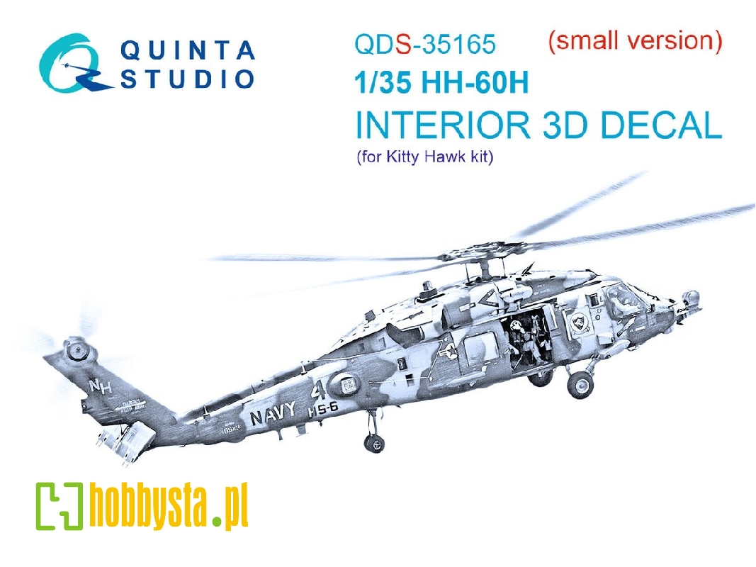 Sikorsky Hh-60 H Rescue Hawk - 3d-printed & Coloured Interior Small Version (For Kitty Hawk Kits) - zdjęcie 1