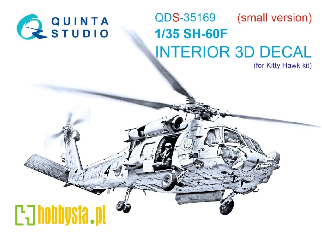 Sikorsky Sh-60 F Seahawk - 3d-printed & Coloured Interior Small Version (For Kitty Hawk Kits) - zdjęcie 1