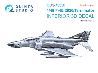 Mcdonnell Douglas F-4 E 2020 Terminator - 3d-printed & Coloured Interior Small Version (For Meng Kits) - zdjęcie 1
