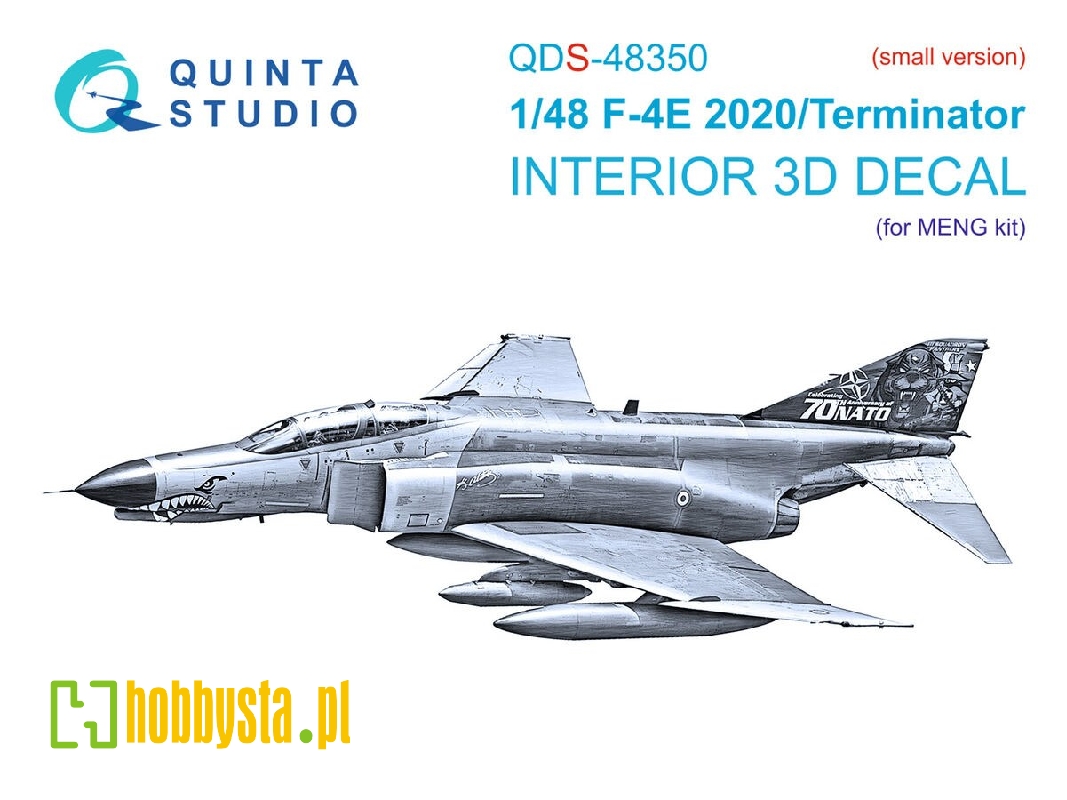 Mcdonnell Douglas F-4 E 2020 Terminator - 3d-printed & Coloured Interior Small Version (For Meng Kits) - zdjęcie 1