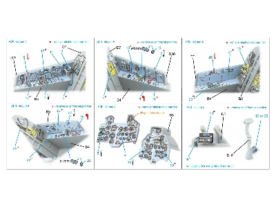 Su-17um3 - 3d-printed & Coloured Interior On Decal Paper With 3d-printed Resin Parts (For Hobby Boss / Small Version) - zdjęcie