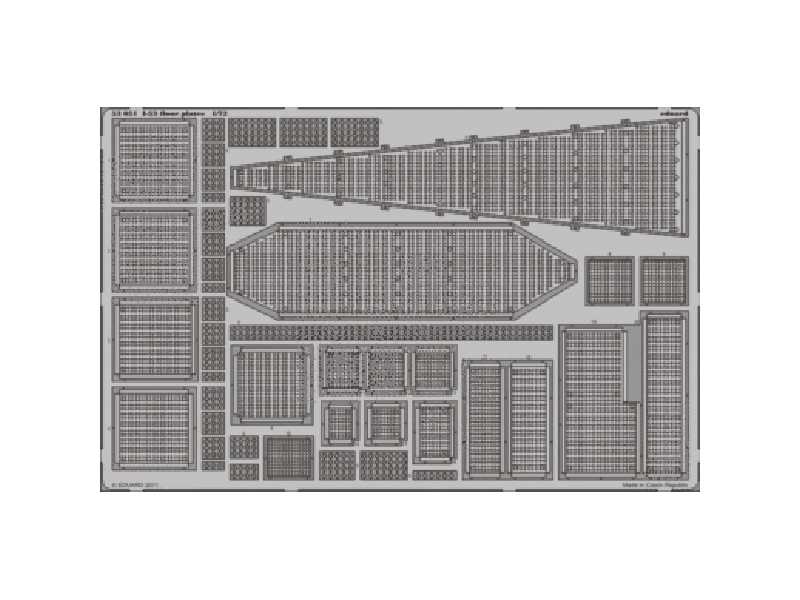  I-53 floor plates 1/72 - Lindberg - blaszki - zdjęcie 1