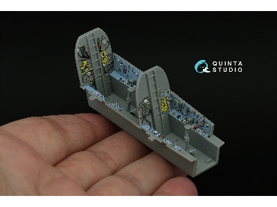 Su-17um3 - 3d-printed & Coloured Interior On Decal Paper With 3d-printed Resin Parts (For Hobby Boss / Small Version) - zdjęcie