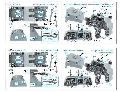 Ah-64 A Apache - 3d-printed & Coloured Interior Small Version (For Trumpeter Kits) - zdjęcie 11