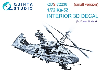 Kamov Ka-52 - 3d-printed & Coloured Interior On Decal Paper (For Dream Model Kits / Small Version) - zdjęcie 2