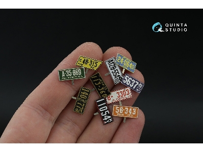 Southeastern Us License Plates 1910-1940 With Metal Base (For All Kits) - zdjęcie 5