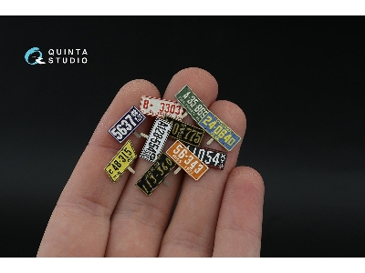 Southeastern Us License Plates 1910-1940 With Metal Base (For All Kits) - zdjęcie 6