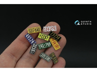 Southwestern Us License Plates 1910-1940 With Metal Base (For All Kits) - zdjęcie 4