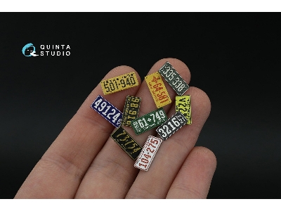 Southwestern Us License Plates 1910-1940 With Metal Base (For All Kits) - zdjęcie 5