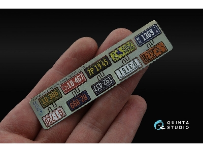 Western Us License Plates 1910-1940 With Metal Base (For All Kits) - zdjęcie 2