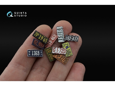 Western Us License Plates 1910-1940 With Metal Base (For All Kits) - zdjęcie 4