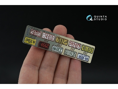 Midwestern  Us License Plates 1910-1940 With Metal Base (For All Kits) - zdjęcie 3