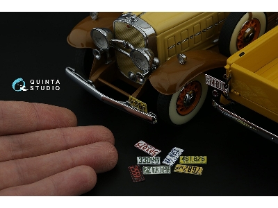 Midwestern  Us License Plates 1910-1940 With Metal Base (For All Kits) - zdjęcie 7