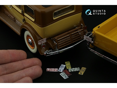 Midwestern  Us License Plates 1910-1940 With Metal Base (For All Kits) - zdjęcie 8