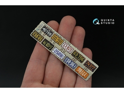 Northeastern Us License Plates 1910-1940 With Metal Base (For All Kits) - zdjęcie 2