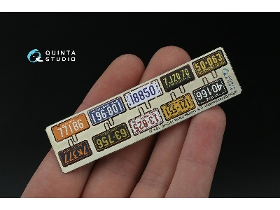 Northeastern Us License Plates 1910-1940 With Metal Base (For All Kits) - zdjęcie 3