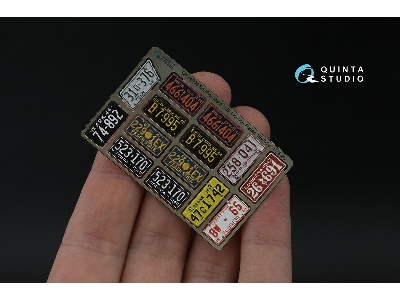 Southeastern Us License Plates 1940-1950 With Metal Base (For All Kits) - zdjęcie 3