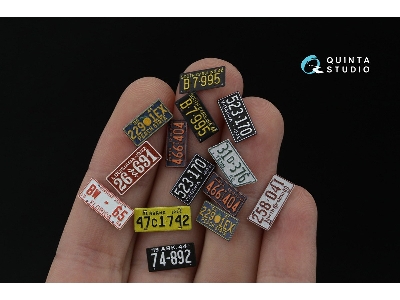 Southeastern Us License Plates 1940-1950 With Metal Base (For All Kits) - zdjęcie 5