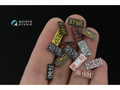 Southeastern Us License Plates 1940-1950 With Metal Base (For All Kits) - zdjęcie 6