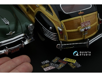 Southeastern Us License Plates 1940-1950 With Metal Base (For All Kits) - zdjęcie 11