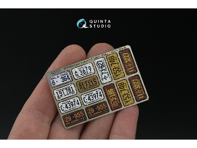 Southwestern Us License Plates 1940-1950 With Metal Base (For All Kits) - zdjęcie 2