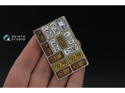 Southwestern Us License Plates 1940-1950 With Metal Base (For All Kits) - zdjęcie 3