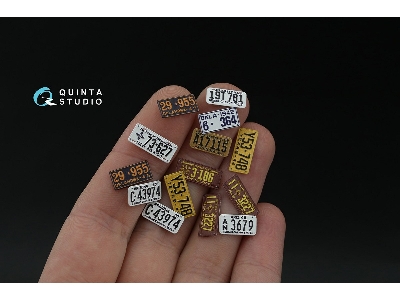 Southwestern Us License Plates 1940-1950 With Metal Base (For All Kits) - zdjęcie 5