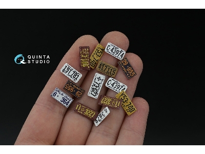 Southwestern Us License Plates 1940-1950 With Metal Base (For All Kits) - zdjęcie 6