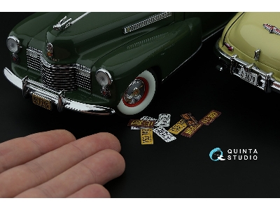 Southwestern Us License Plates 1940-1950 With Metal Base (For All Kits) - zdjęcie 7