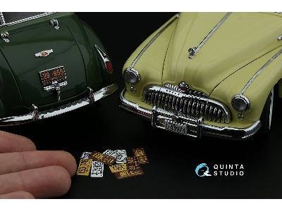 Southwestern Us License Plates 1940-1950 With Metal Base (For All Kits) - zdjęcie 8