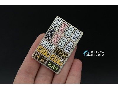 Western Us License Plates 1940-1950 With Metal Base (For All Kits) - zdjęcie 3