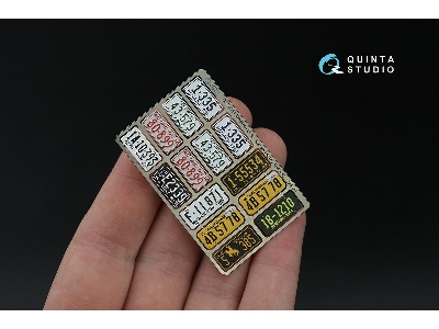 Western Us License Plates 1940-1950 With Metal Base (For All Kits) - zdjęcie 4