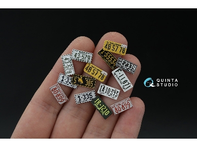 Western Us License Plates 1940-1950 With Metal Base (For All Kits) - zdjęcie 6