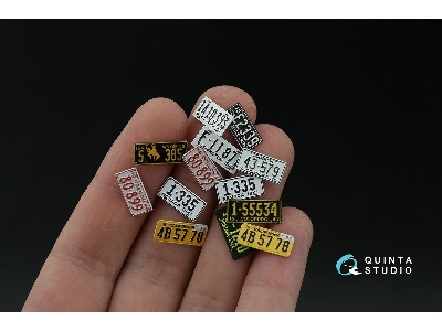 Western Us License Plates 1940-1950 With Metal Base (For All Kits) - zdjęcie 7